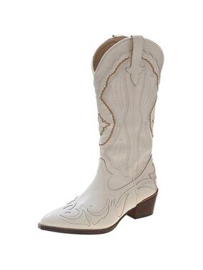 Women's Western Embroidered Cowboy Boots Size 38